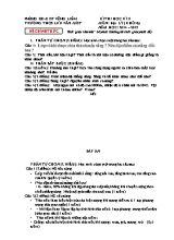 Kì thi học kì II môn Địa lý (khối 6) năm học 2014  2015